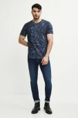 Бавовняна футболка Medicine колір синій візерунок (3553243)