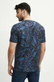 Бавовняна футболка Medicine колір синій візерунок (3553243)