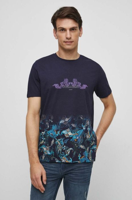 Бавовняна футболка Medicine колір синій з принтом (3557127)