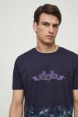 Бавовняна футболка Medicine колір синій з принтом (3557127)
