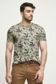 Бавовняна футболка Medicine колір зелений візерунок (3555724)