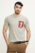 Бавовняна футболка Medicine колір бежевий з принтом (3555716)