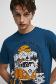 Бавовняна футболка Medicine колір бірюзовий з принтом (3573017)