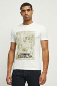 Футболка Medicine чоловіча колір бежевий з принтом