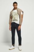 Футболка Medicine чоловіча колір бежевий з принтом