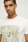 Футболка Medicine чоловіча колір бежевий з принтом