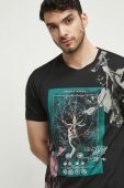 Бавовняна футболка Medicine колір чорний з принтом (3592531)