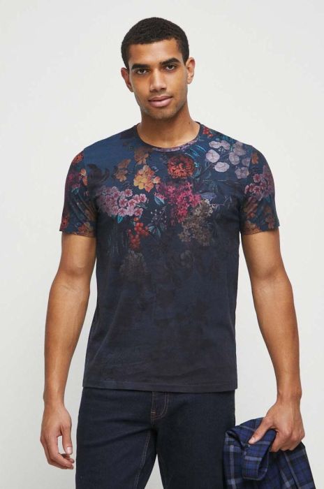 Футболка Medicine чоловічий колір синій візерунок (3608759)