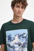 Бавовняна футболка Medicine чоловічий колір зелений з принтом (3685307)