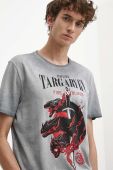 Бавовняна футболка Medicine чоловічий колір сірий з принтом (3685332)
