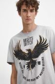 Бавовняна футболка Medicine чоловічий колір сірий з принтом (3685353)