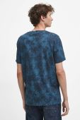 Бавовняна футболка Medicine чоловічий колір бірюзовий візерунок