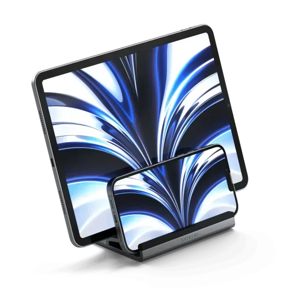 Подвійна вертикальна підставка Satechi Dual Vertical Stand для Macbook | iPad (ST-ADVSM) фото 3