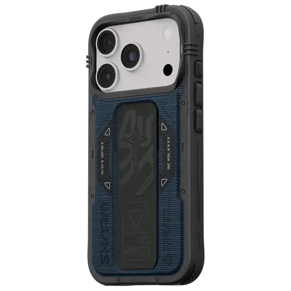 Протиударний чохол з підставкою Skinarma Phantom with MagSafe Blue для iPhone 18 Pro | 17 Pro (SK-2026IPP6.3-PHTM-BLU) фото 3