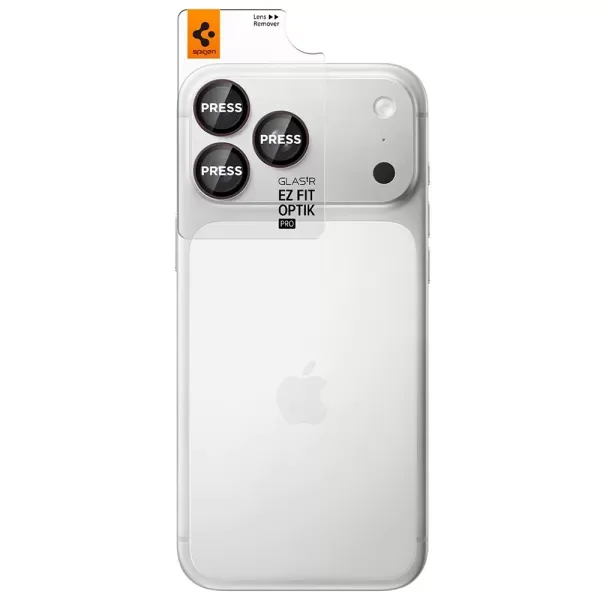 Захисне скло для камери Spigen Glass tR EZ Fit Optik Pro Burgundy для iPhone 18 Pro Max | 18 Pro (AGL12044) (2 шт.) фото 2