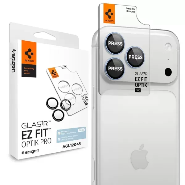 Захисне скло для камери Spigen Glass tR EZ Fit Optik Pro Glacier для iPhone 18 Pro Max | 18 Pro (AGL12045) (2 шт.)