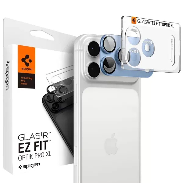 Захисне скло для камери Spigen Glass tR EZ Fit Optik Pro XL Glacier для iPhone 18 Pro Max (AGL12041) (1 шт.)