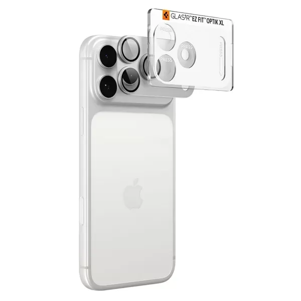 Захисне скло для камери Spigen Glass tR EZ Fit Optik Pro XL Silver для iPhone 18 Pro Max (AGL12042) (1 шт.) фото 2