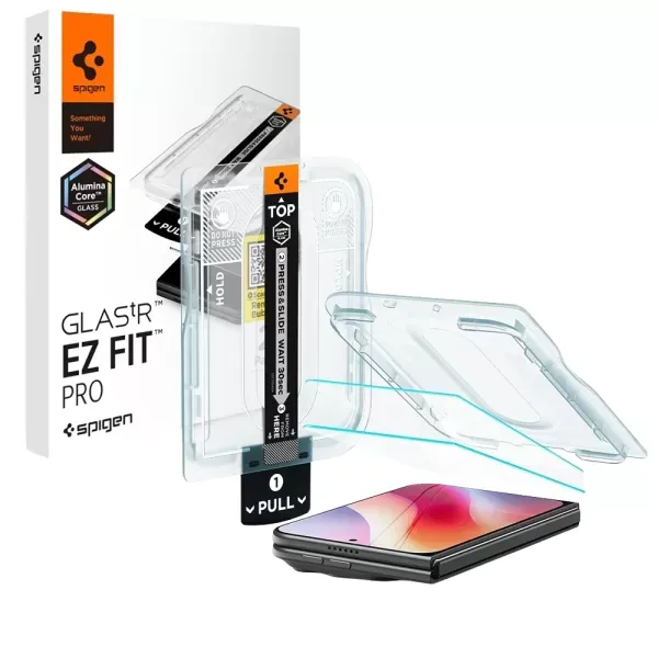 Захисне скло Spigen Glass tR EZ Fit Pro HD Transparent для iPhone Duo (AGL12013) (2 шт.)