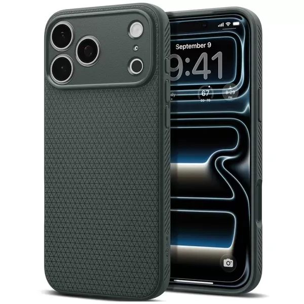 Чохол Spigen Liquid Air Abyss Green для iPhone 18 Pro Max | 17 Pro Max (ACS12113) фото 2