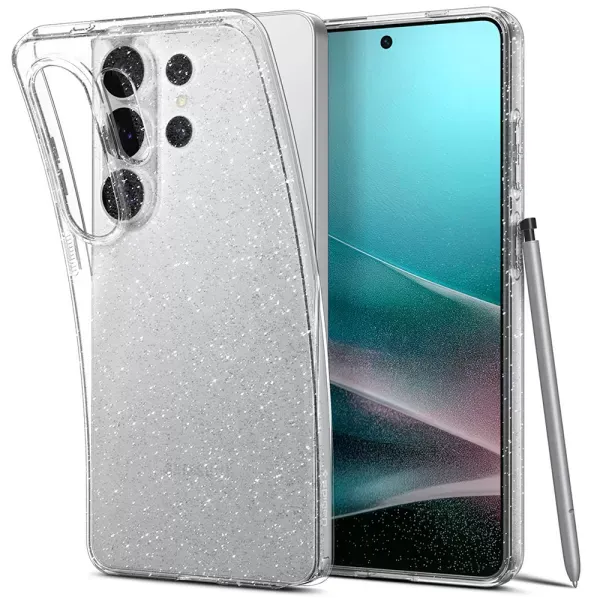 Прозорий чохол Spigen Liquid Crystal Glitter Crystal Quartz для Samsung Galaxy S26 Ultra (ACS10673) фото 2