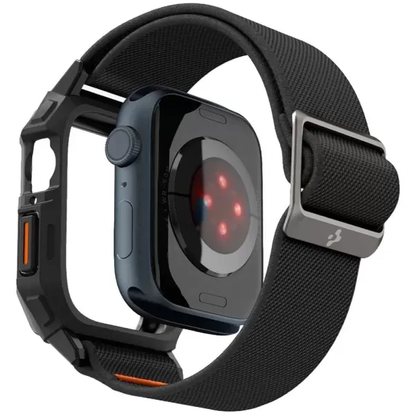 Чохол-ремінець Spigen Lite Fit Pro Matte Black для Apple Watch 45мм | 44мм (ACS07103) фото 3