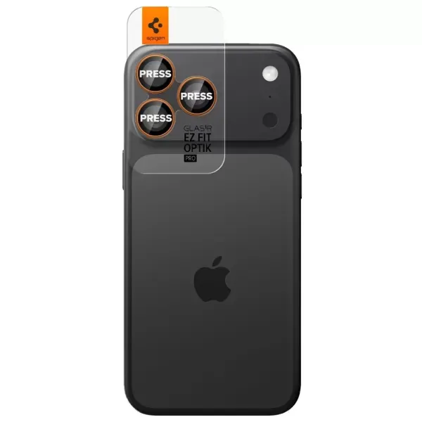Захисне скло для камери Spigen Optik Pro EZ Fit Orange для iPhone 17 Pro Max | 17 Pro (AGL10123) (2 шт.)