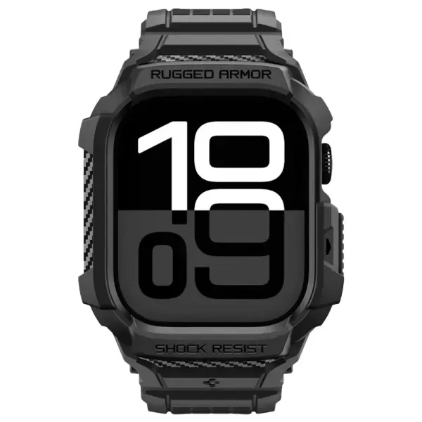 Чохол-ремінець Spigen Rugged Armor Pro 2 Matte Black для Apple Watch 11 | 10 (42mm) (ACS10494)