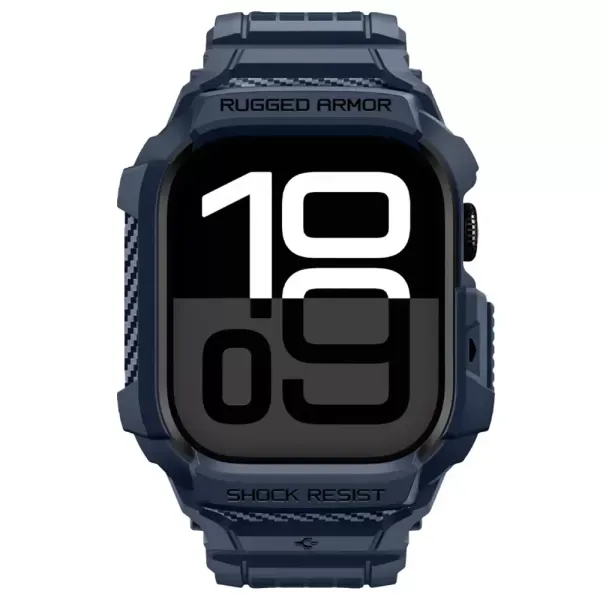 Чохол-ремінець Spigen Rugged Armor Pro 2 Navy Blue для Apple Watch 11 | 10 (42mm) (ACS10495)