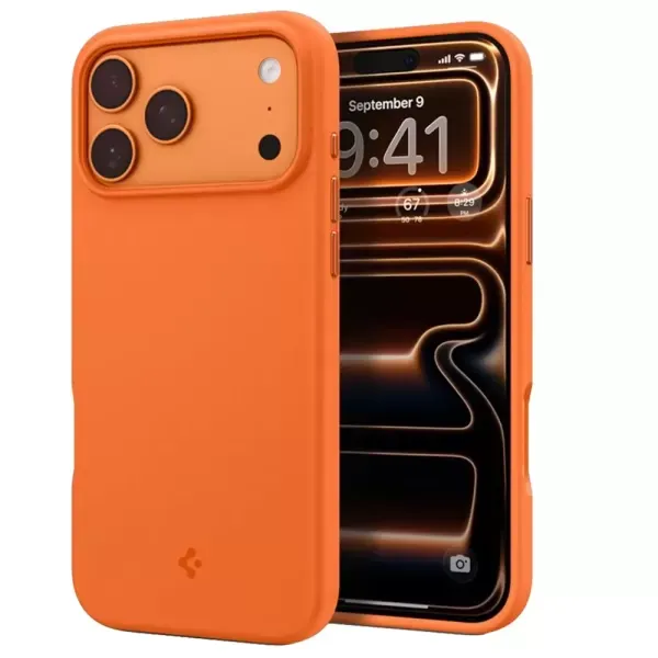 Силіконовий чохол Spigen Silicone Fit MagSafe Cosmic Orange для iPhone 18 Pro Max | 17 Pro Max (ACS11378) фото 3