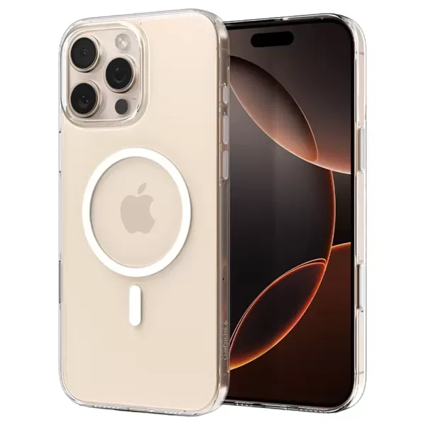 Чохол Spigen Thin Fit T MagSafe, Clear White для iPhone 16 Pro Max (ACS09315)