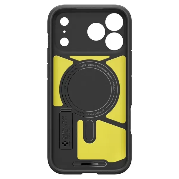 Протиударний чохол з підставкою Spigen Tough Armor T MagSafe Black для iPhone 18 Pro Max | 17 Pro Max (ACS12136) фото 2