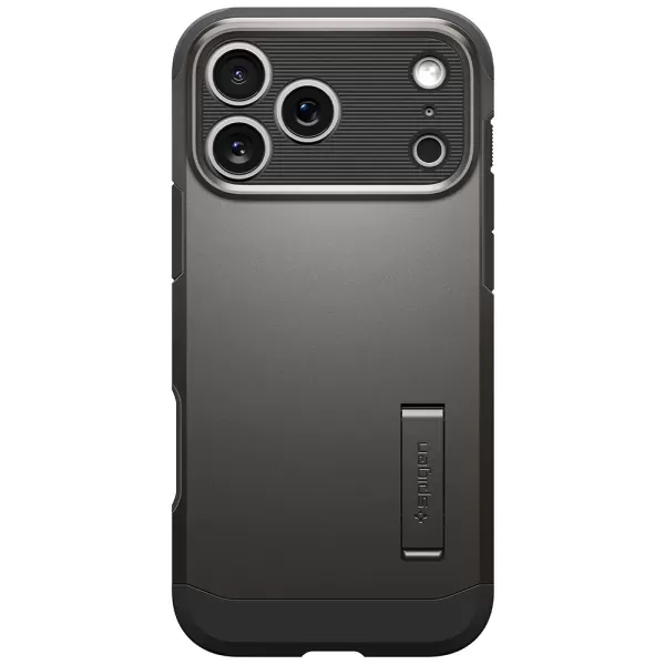 Протиударний чохол з підставкою Spigen Tough Armor T MagSafe Gunmetal для iPhone 18 Pro | 17 Pro (ACS12174)