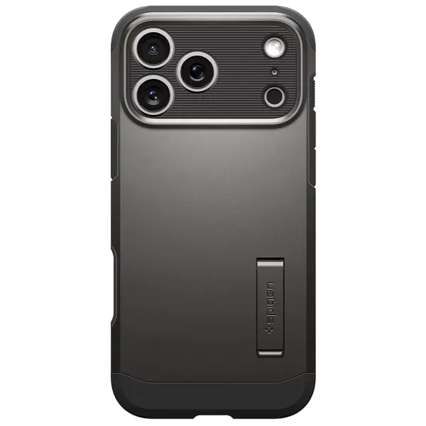 Протиударний чохол із підставкою Spigen Tough Armor T MagSafe Gunmetal для iPhone 18 Pro Max | 17 Pro Max (ACS12137)