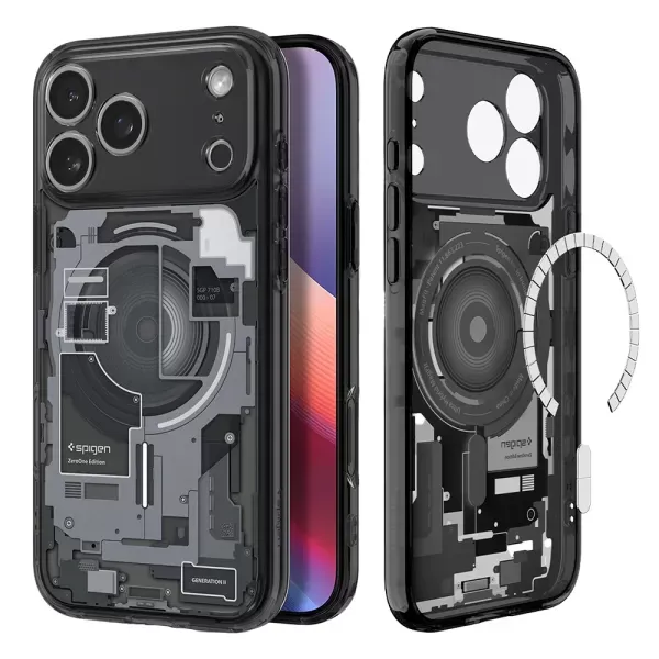 Чохол Spigen Ultra Hybrid MagSafe Zero One Black для iPhone 18 Pro | 17 Pro (ACS10353) фото 2
