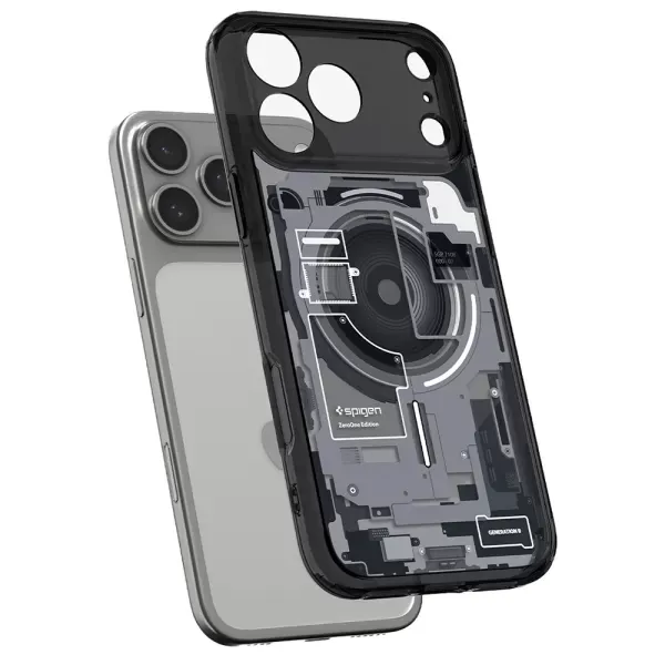 Чохол Spigen Ultra Hybrid MagSafe Zero One Black для iPhone 18 Pro | 17 Pro (ACS10353) фото 3
