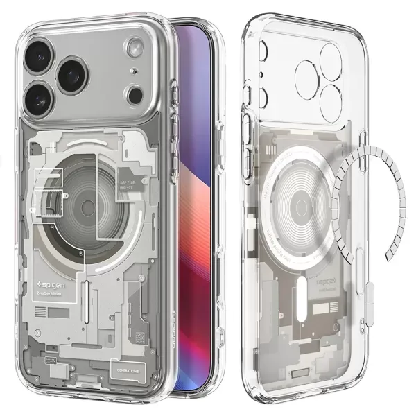 Чохол Spigen Ultra Hybrid MagSafe Zero One Natural Titanium для iPhone 18 Pro | 17 Pro (ACS10352) фото 2