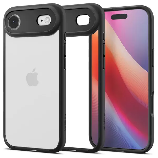 Прозорий чохол Spigen Ultra Hybrid Matte Black для iPhone 17 Air (ACS10310) фото 2