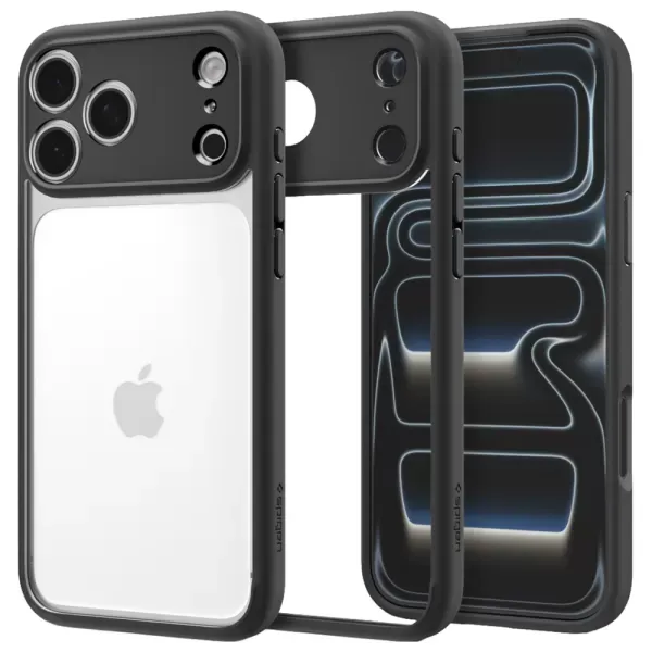 Прозорий чохол Spigen Ultra Hybrid Matte Black для iPhone 18 Pro Max | 17 Pro Max (ACS12117) фото 3