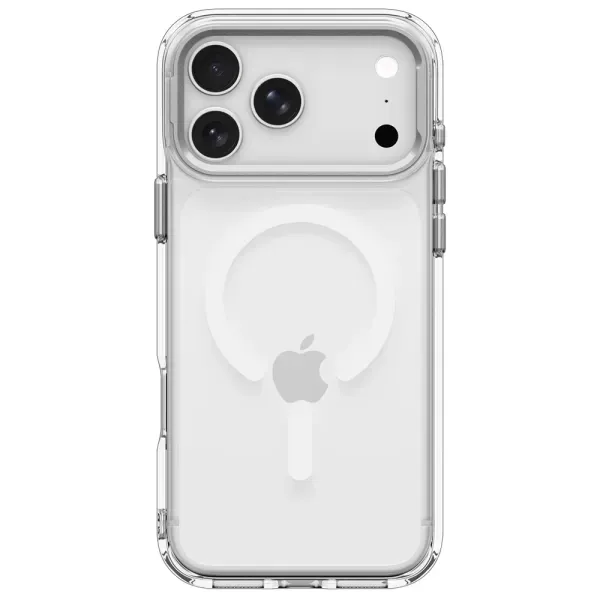 Прозорий чохол з підставкою Spigen Ultra Hybrid Optik S (Mag Fit) Clear Silver для iPhone 18 Pro Max | 17 Pro Max (ACS11908)