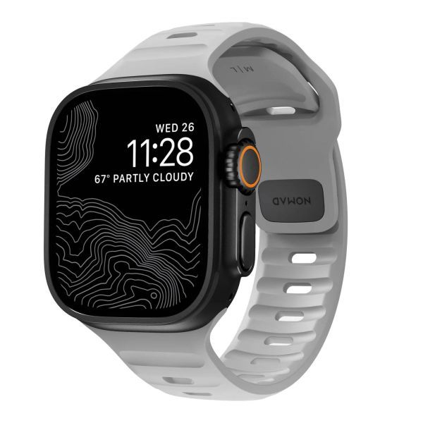 Спортивний ремінець Nomad Sport Band Lunar Gray для Apple Watch 49мм | 46мм | 45мм | 44мм (NM01958185)