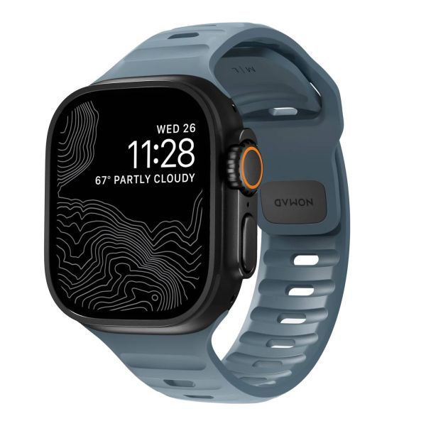 Спортивний ремінець Nomad Sport Band Marine Blue для Apple Watch 49мм | 46мм | 45мм | 44мм (NM01133285)