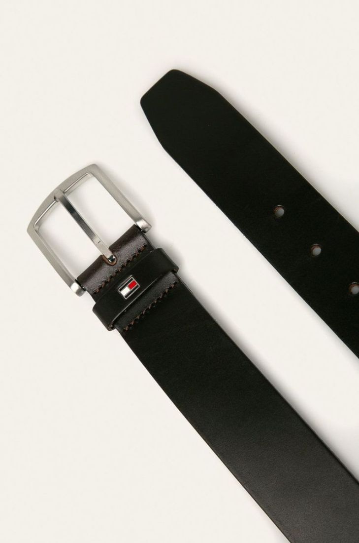 Tommy Hilfiger - Шкіряний ремінь New Denton колір коричневий (1163717)