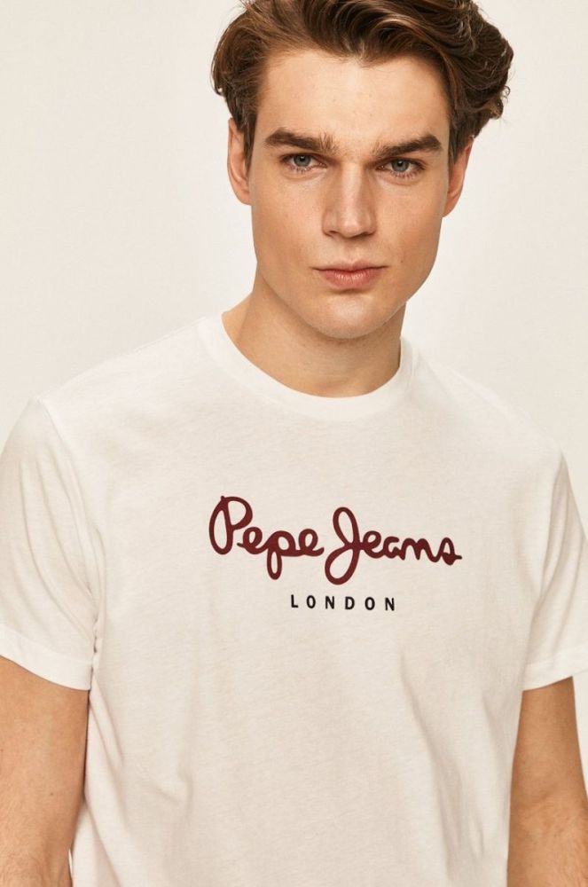Pepe Jeans - Футболка Eggo колір білий фото 4