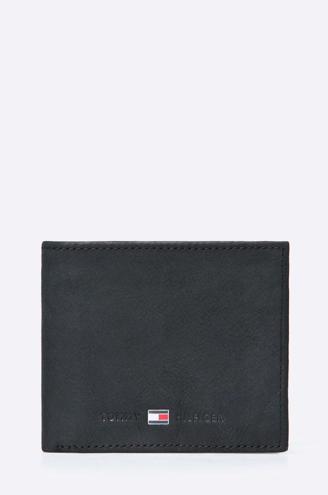 Tommy Hilfiger - Шкіряний гаманець Johnson Mini колір чорний (794719)