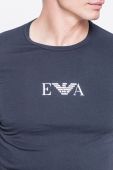 Футболка Emporio Armani Underwear чоловічий з принтом колір блакитний