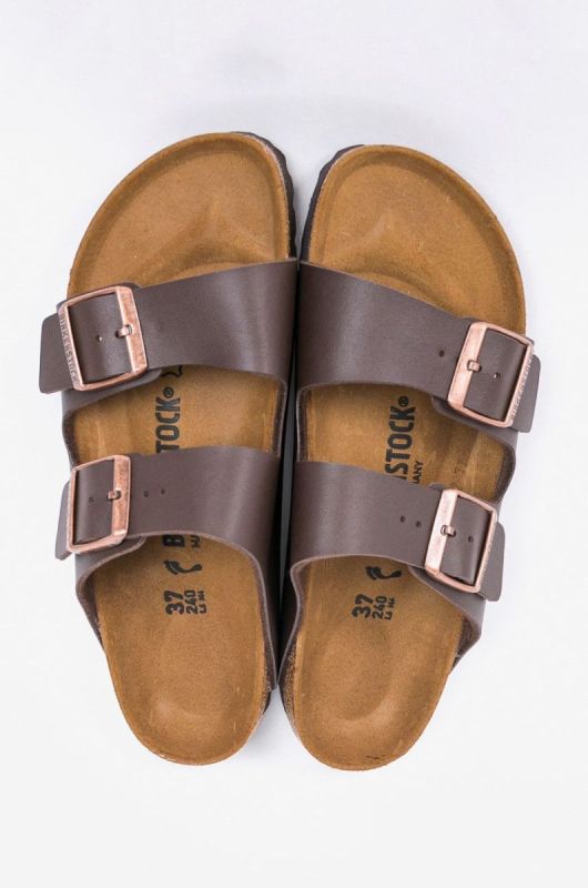 Birkenstock - Шльопанці Arizona Narrow Width 51703.D-Dark.Brown колір коричневий фото 2