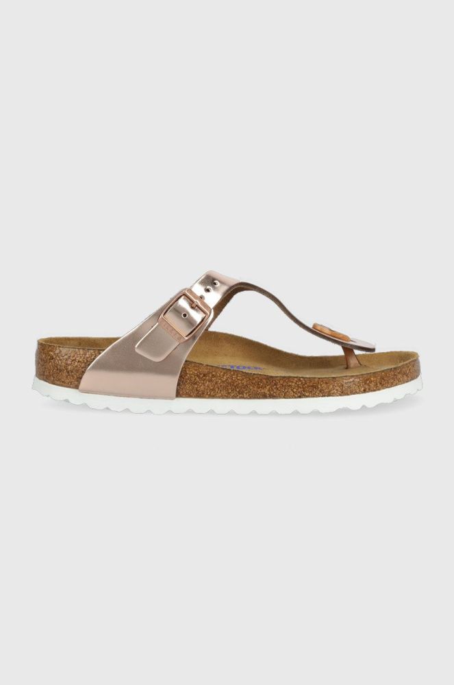 Birkenstock - В'єтнамки Gizeh 1005048-Met.Copper колір рожевий