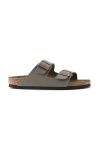 Birkenstock - Шльопанці Arizona Regular Width 151211-Nubu.Stone колір зелений Birkenstock - Шльопанці Arizona Regular Width 151211-Nubu.Stone колір зелений