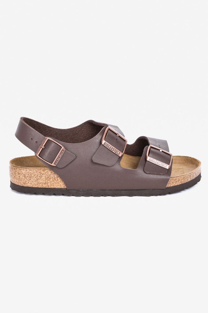 Birkenstock - Сандалі Milano Bs 34701.M-Dark.Brown колір коричневий